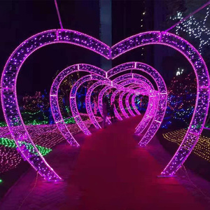 Esterno impermeabile LED grande motivo forma di amore natale paesaggio decorativo motivo di illuminazione - Product Image 3