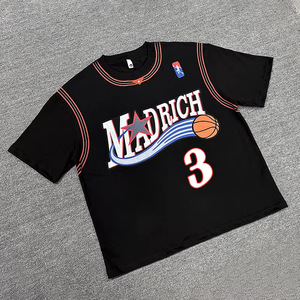 Camisetas de Algodón <span class=keywords><strong>Jersey</strong></span> de Alta Calidad para Hombre, Estampado DTG, <span class=keywords><strong>Rayas</strong></span>, Apliques, Bordados, Tallas Grandes, Marca DIHUI - Product Image 4