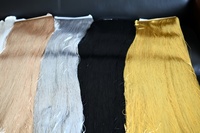 Frange en tissu de haute qualité, 100 cm (40 pouces), rose, longue, brillante, fine, en soie polyester, épaisse, pour la décoration de robes