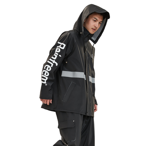 Impermeabile da ciclismo per esterni e pantaloni da pioggia imbottiti Set per adulti da uomo e donna per escursioni e impermeabili - Product Image 1