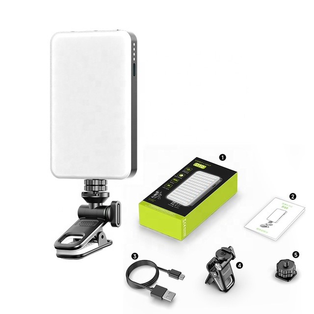 3000mAh Rechargeable Mini Portable Clip LED Photography Fill Light for Selfie TikTok Live Streaming Video Conferencing