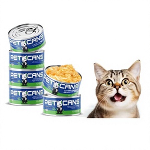 Nourriture en conserve pour chats et chiens avec poisson des grands fonds et viande blanche, abalone et <span class=keywords><strong>poulet</strong></span>, 80g, nourriture humide pour une nutrition et une hydratation universelles - Product Image 1