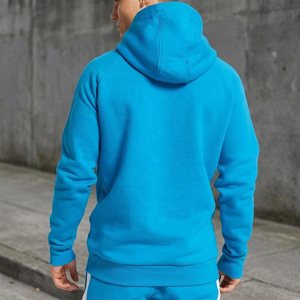 Venta caliente logotipo personalizado impresión Unisex invierno sudaderas con capucha 100% algodón polar pulóver bolsillo canguro alta calidad hecho - Product Image 6