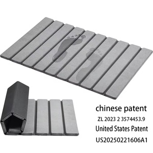 שטיח אמבטיה מאבן דיאטומית יוקרתי נגד החלקה, סופג מים ומתייבש במהירות - Product Image 4