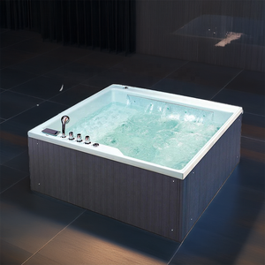 Jacuzzi de Lujo para Exteriores <span class=keywords><strong>Bestway</strong></span> Dominica, para 2-3 Personas, Acrílico, con Hidrojets, Ozono, 8 Jets, Diseño Moderno y Ecológico para Hoteles - Product Image 1