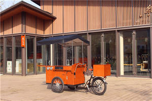 Carrito de café móvil, triciclo de té chino, bicicletas de carga de 3 ruedas, aprobado por la CE, OEM, en venta - Product Image 2