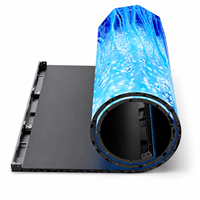 Écran LED pliable et enroulable pour rideau, P1.25 P2.6, haute définition, écran d'exposition intérieur, IP65, écran LED étanche