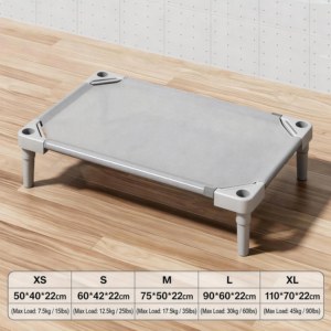 Modern Lüks Ağır Yük Taşıyabilen Evcil Hayvan Kamp Köpek Yatağı, Peluş Yastıklı, Çıkarılabilir, Makinede Yıkanabilir Minder, Kaymaz Taban - Product Image 2