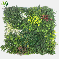Mur végétal vertical en plastique anti-UV personnalisé, décoration murale de plantes artificielles pour Halloween