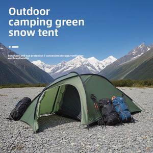 Carpa Domo Ligera, Impermeable, Resistente al Viento y Transpirable, de Doble Capa, para 1-2 Personas, Plegable, para Exteriores, de Una Habitación, para las Cuatro Estaciones - Product Image 2