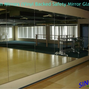 Grand miroir de salle de sport moderne en verre avec écran d'affichage pour le sport, équipement de fitness réfléchissant de haute qualité à fixation murale, fabriqué en Chine - Product Image 4