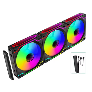 Ventiladores ARGB de 120 mm para PC Gaming de Escritorio, con Iluminación RGB y Conexión para Bloques de Construcción Mirror Pro - Product Image 1