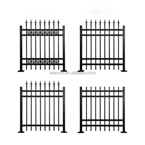 Clôtures en fer forgé sur mesure de haute qualité, clôtures décoratives en acier galvanisé, adaptées aux jardins - Product Image 2
