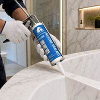 Scellant silicone neutre professionnel FEIDU'S HOME FD-6000 300ml, adhésif haute résistance, forte adhérence, pour construction et étanchéité, bleu
