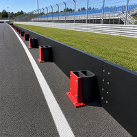 Barreras de Seguridad Modulares de Alta Resistencia con Rieles de Goma para Carreras de Go Karts, Aptas para Velocidades de 80 km/h a 90 km/h