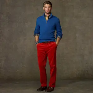 Hot Selling Winter Men Casual Custom Jacquard Knit Cardigan Sweater High Quality Brand Half Zip Golf Sweater