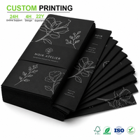 Papier de soie personnalisé avec bande décorative et ensemble de bandes décoratives pour les gammes de bougies et de céramiques, service d'impression OEM