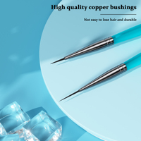 Fournitures d'usine manche en acrylique brosses à ongles professionnelles pour application acrylique brosses à poudre acrylique brosses à ongles