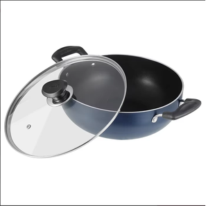 Metal Deep Kadai with Non-Stick Base for Healthy Cooking, <b>Induction</b> and Gas Stove Compatible, 2–3L Capacity <b>Fry</b> <b>Pan</b> - Product Image 2