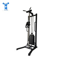 Appareil de musculation multifonctionnel pour usage commercial et domestique, avec poulie haute et poulie basse pour exercices de musculation des bras et des épaules