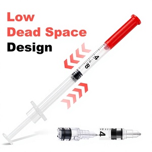 Jeringa Veterinaria Desechable, Estéril, de Acero Inoxidable y Material PP, en Colores Rosa, Morado y Verde Azulado, 0.5ml/1ml, Personalizable, con Certificación CE - Product Image 1