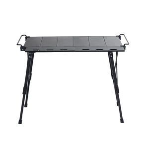 Outdoor Portable Lightweight Multifunctional <b>Folding</b> Aluminum Alloy IGT <b>Table</b> <b>Adjustable</b> Leg Desktop Bbq <b>Table</b> - Product Image 3