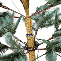 Sapin de Noël Artificiel en PE Multi-Tailles, Articulé, Type Sapin de Colza, avec Support Métallique pour Décoration Commerciale (Vente en Gros)