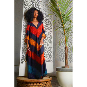 Vestito stampato all'ingrosso per le donne africane <span class=keywords><strong>Turchia</strong></span> abiti da donna abbigliamento elegante estivo abito da spiaggia - Product Image 1