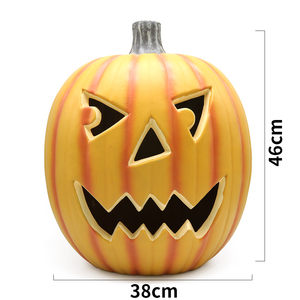 Halloween Funny 5-inch <strong>Pumpkin</strong> Bucket Glowing <strong>Ghost</strong> Creative Design <strong>Carved</strong> Haunted House Decorative Lantern Customizable Size - Product Image 4
