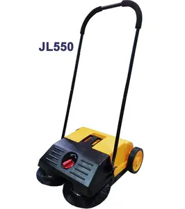 JL550 walk-behind manual push sweeper 21" dual brushes