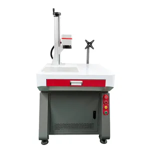 Rode Vezel Laser Markering Machine Prijs Fiber Laser Graveur Op Metaalvezel Laser Markering Machinekast