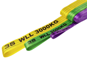 7:1 30mm 1TポリエステルエンドレスウェビングスリングベルトTUV GS CE付き片道ウェビングスリングISO9001チューブリフティング用証明書 - Product Image 4