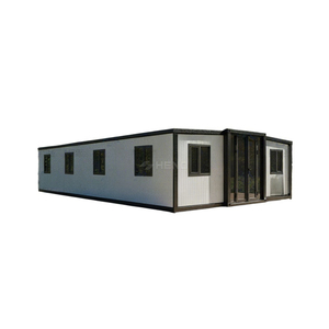Maison mobile préfabriquée sécurisée de 40 pieds ou 20 pieds, extensible, <span class=keywords><strong>avec</strong></span> 2, 3, 4 ou 5 chambres, structure en acier préfabriquée, maison portable - Product Image 1