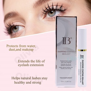Venta al por mayor de extensiones de pestañas negras transparentes sellador adhesivo Etiqueta Privada impermeable sellador de revestimiento de diamante IB - Product Image 5