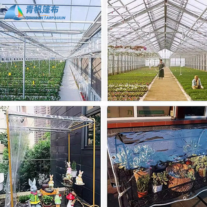 Bâche transparente en PVC tissé enduit, anti-UV, extensible, imperméable, 400g/m², pour la construction, le <span class=keywords><strong>camping</strong></span>, les voitures et les tentes - Product Image 4