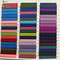 Tissu extensible respirant en mélange de polyester et élasthanne tissé 120 g/m² pour doublure de vêtements et robes, couleur unie