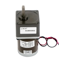 Motorreductores de CC de 12 Voltios Linix 55ZY12-25, 0.079nm, 3000 RPM, 40W, Software, Alta Eficiencia, Mini