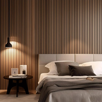 Panneaux muraux acoustiques en bois naturel, panneaux muraux acoustiques en bois à lattes, panneaux acoustiques Akupanel