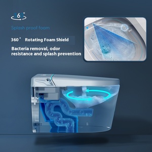 <span class=keywords><strong>Toilette</strong></span> allongée intelligente japonaise avancée avec siège chauffant autonettoyant Veilleuse murale Couverture <span class=keywords><strong>de</strong></span> bidet à distance incluse - Product Image 4