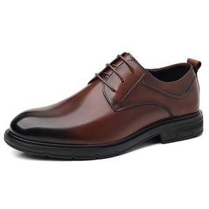 Nouvelles chaussures en cuir pour hommes, chaussures habillées en cuir pour hommes, chaussures décontractées confortables, cuir véritable, style respirant pour hommes - Product Image 4