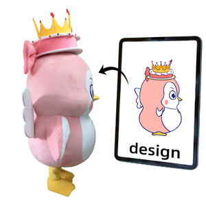 कस्टम प्लश शुभंकर कोस्प्ले कपड़े inflatable पेंगुइन 175 सेमी कस्टम पशु पक्षी चलने वाले शुभंकर इंफ्लेटेबल - Product Image 5