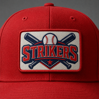 Écusson brodé personnalisé avec logo d'équipe de baseball pour casquettes et maillots, fixation auto-agrippante, fil résistant à la décoloration, service de vente en gros