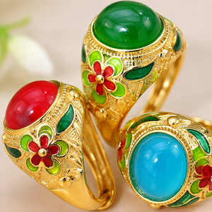 Bague de style peint vintage, design classique, accessoires unisexes pour un usage quotidien - Product Image 4