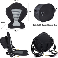 Vente en gros de luxe réglable en PVC Canoë Kayak siège arrière Compagnon du fabricant pour le surf et la plongée