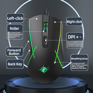 Chuột chơi game có dây USB X1 bán chạy tại nhà máy, 7 nút, lên đến 3600DPI, đèn LED, khắc laser, theo dõi quang học, mẫu riêng cho máy tính - Product Image 5