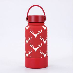 Pengocok Gym Logo kustom baja tahan karat 1L saringan Fitness untuk siklon bawah melengkung kotak Logo Tumbler mengurangi botol air - Product Image 3