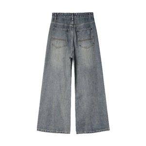 Pantalones Vaqueros Anchos de Mezclilla Desgastada para Hombre, Estilo Casual, Primavera, Verano, Otoño, Invierno 2026 - Product Image 6