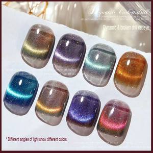 Popular Star Cat Eye Polish Gel 8ml Soak off Nail Art para uso en salón New Gel Polish Nail Supplies - Product Image 6