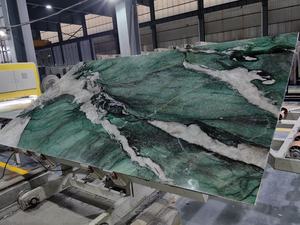 แผ่นหินอ่อนรูป<span class=keywords><strong>ใบ</strong></span><span class=keywords><strong>หยก</strong></span>ทิฟฟานี่หรูหราสไตล์มีสีสัน - Product Image 5