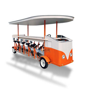 Autobús Urbano Turístico Especial para 15 Pasajeros, Bicicleta Eléctrica para Fiestas y Cerveza - Product Image 1